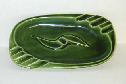 Green Marcrest ashtray